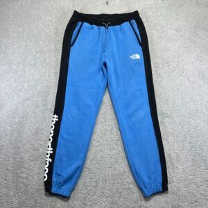 The North Face Sweatpants Mens Small Blue Black Never Stop Knit Jogger Outdoor
